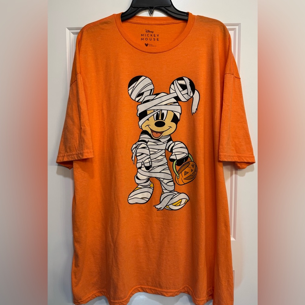 Disney Orange Mickey Mouse Mummy Shirt